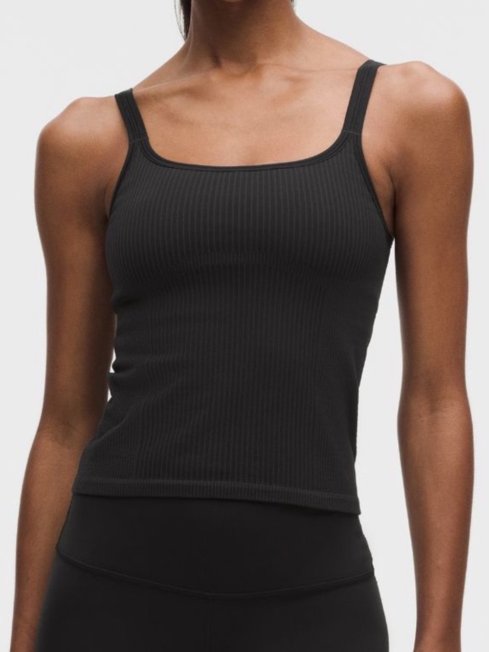 Lululemon / Ebb to Street Scoop-Neck Cropped Tank Top Light Support / size 10